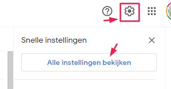 instellingen bekijken