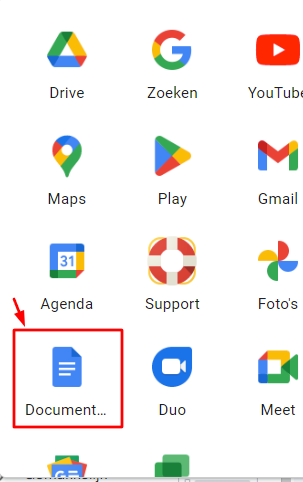 kies voor Documenten